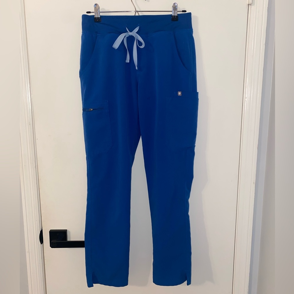 Royal Blue Figs Yola Scrub Pants